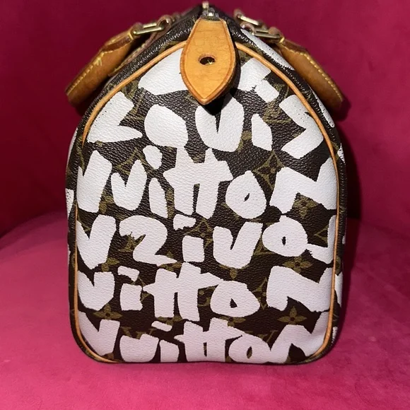 Louis Vuitton Stephen Sprouse speedy 30 Boston satchel silver graffiti - Picture 4 of 16